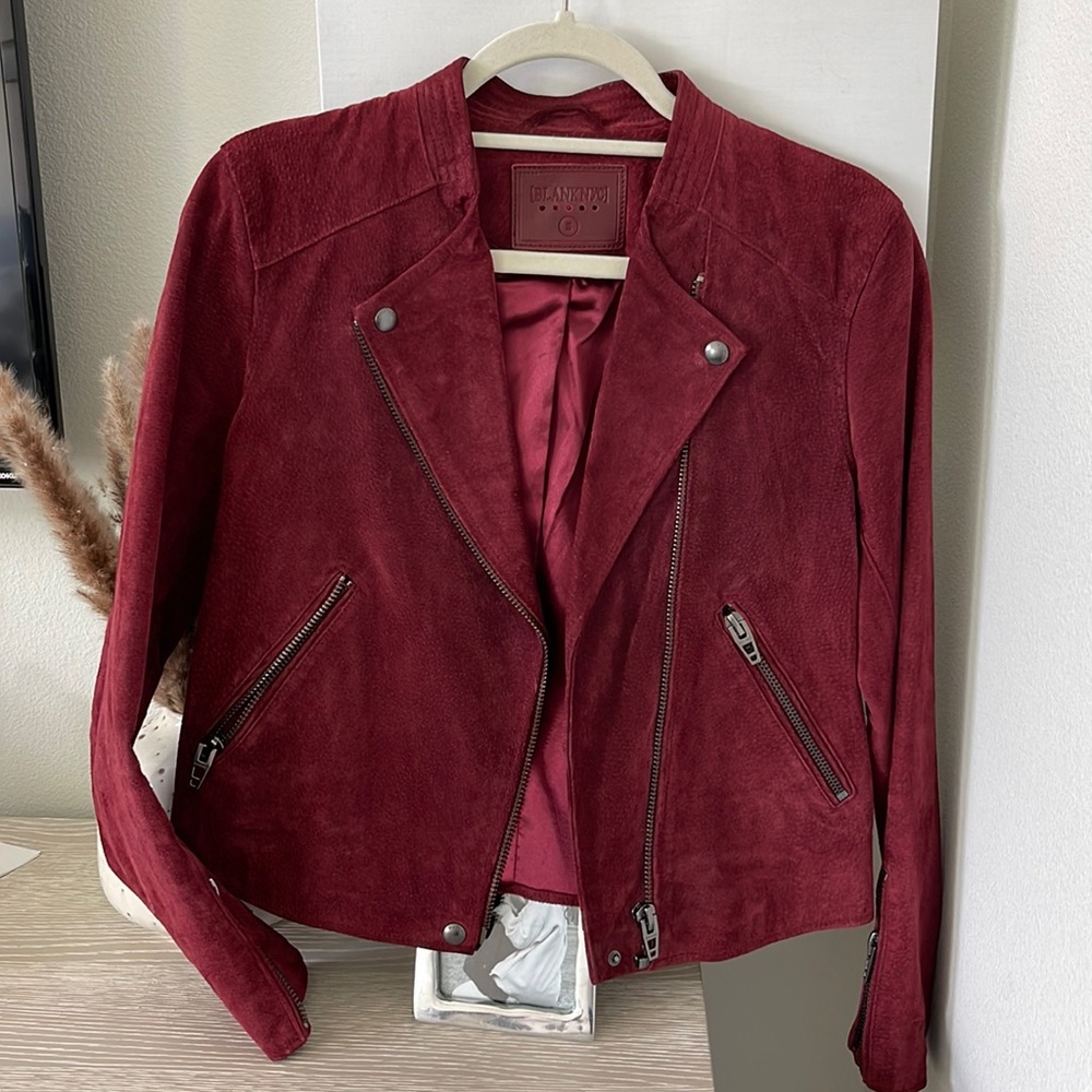 BLANKNYC Red Suede Jacket